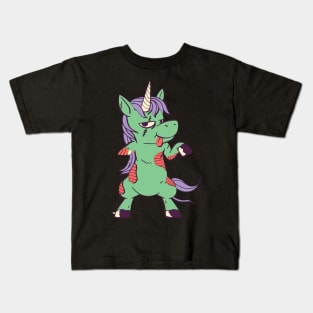 Halloween horror zombie monster creepy gift Kids T-Shirt